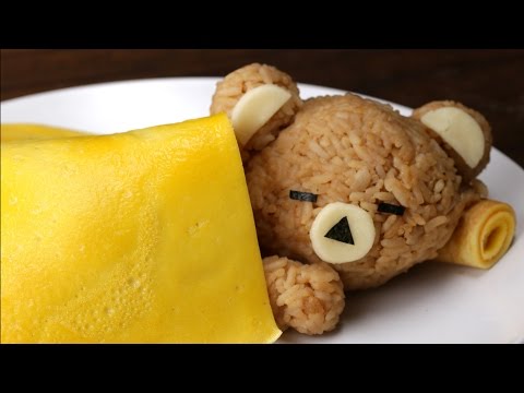 Sleeping Rice Bear with an Egg Blanket