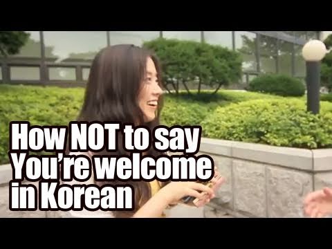 How NOT to say &quot;You&#039;re welcome&quot; in Korean [TalkToMeInKorean]