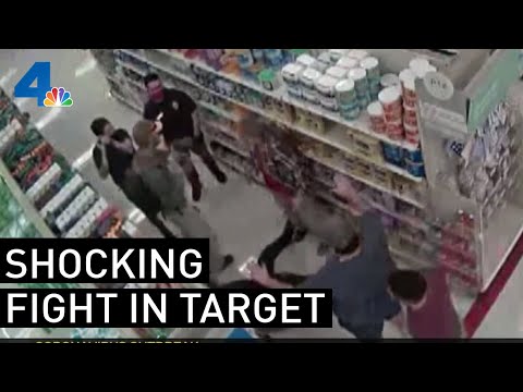 Shocking Video Shows Brawl in Target Over Face Masks | NBCLA