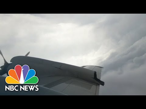 Hurricane Hunter Aircraft Flies Into The Eye Of Florence | NBC News