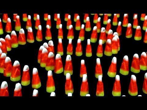 Crazy Candy Corn Domino Spiral