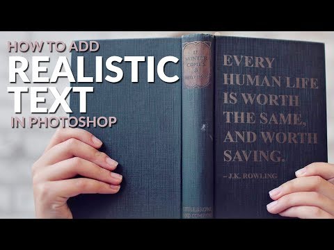 How to Add Realistic Text to ANYTHING in Photoshop