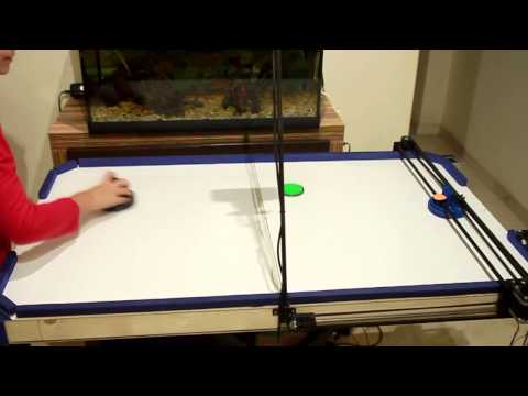 Air Hockey Robot Project (a 3D printer hack) by JJROBOTS