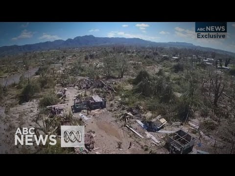 Drone footage shows Cyclone Pam&#039;s destruction in Port Vila