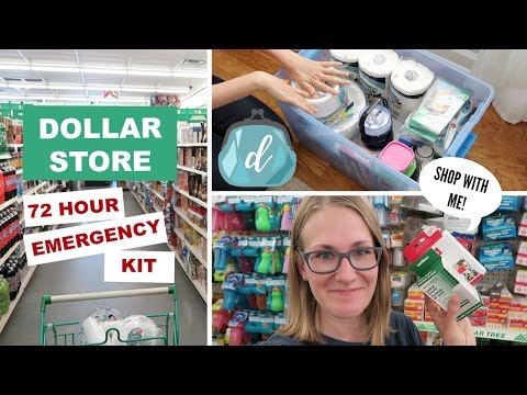 🚨 How to make a DOLLAR STORE 72-HOUR EMERGENCY KIT! (shop with me feat. Dashlane)