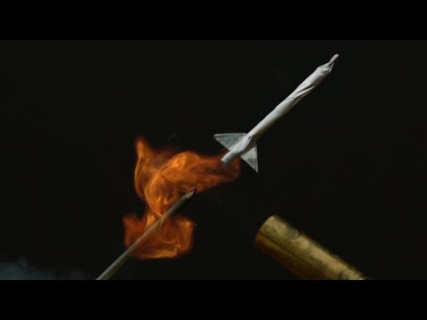 Match Stick Rockets in Slow Motion - The Slow Mo Guys