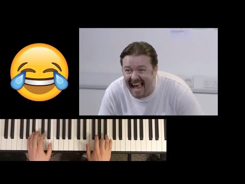 David Brent Laughs w/ piano (ft. Ricky Gervais)