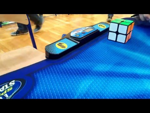 Official 2x2 Rubik&#039;s Cube 0.49 WR Single by Maciej Czapiewski.