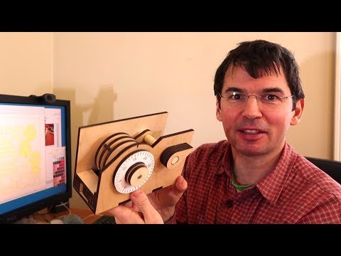 Laser cut wooden combination lock