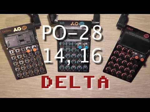 Delta [C64] - live on PO-28, PO-14 &amp; PO-16 Teenage Engineering Pocket Operators