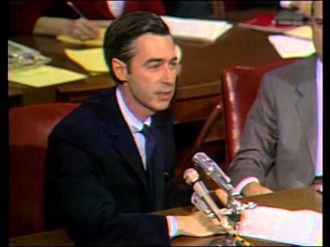 May 1, 1969: Fred Rogers testifies before the Senate Subcommittee on Communications