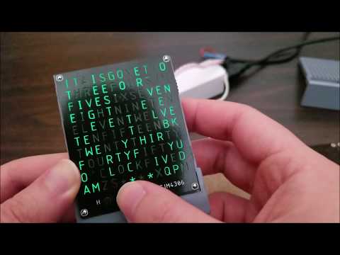 Word Clock Part 2 - v2.0 Of 3D Printed Frame And Software!!!