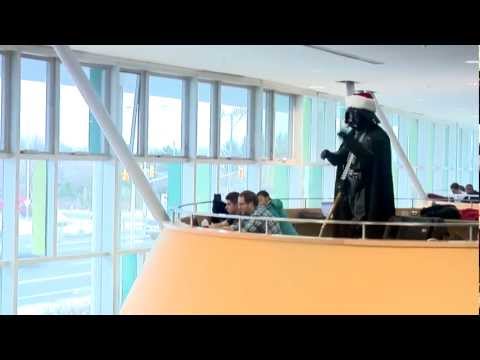 Darth Vader conducts Christmas Choir Flash Mob - Carol of the Bells