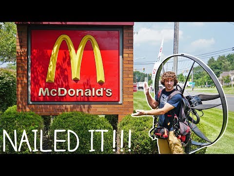 Flying To McDonald&#039;s On My Paramotor