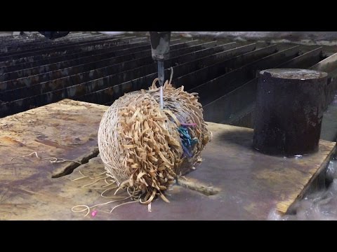 Rubber Band Ball vs Waterjet Cutter