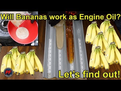 Will Bananas work as Engine Oil? Let&#039;s find out!